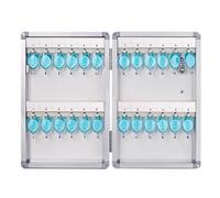 Aluminum WallMounted Key Metal Key Holder with Labels Secure Storage Solution for Schools and Offices Key Management System