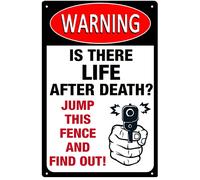 Aluminum Warning No Trespassing Sign Funny Beware Of Sign Aluminum Metal Sign 8x12 inches