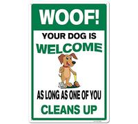 Aluminum Warning Sign - Refuses to Take His Medication, 8x12 Inch, Beware of Dog