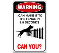 Aluminum Warning Sign - Refuses to Take His Medication, 8x12 Inch, Beware of Dog