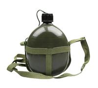 Aluminum Water Bottle - Large Capacity Canteen, Lightweight Durable Container, Portable Outdoor Design | Convenient Leak Proof Survival Hydration Gear Tool for Camping Hiking Travel Trekking Backpacki