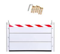 Aluminum Water Retaining Plate 111.02 * 23.62in，Easy Install Flood Barrier for Driveways & Gardens