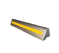 Aluminum Wheel Stopper Wheel Chock Barrier with 3M Reflective Tape for Low Light Guidance Heavy Duty Parking Curb
