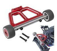 Aluminum Wheelie Bar Set Upgrades Part for Traxxas Mini Maxx BL-2s 107154-1 Mini XRT VXL-3S 108076-1 Mini Slash RC Car（Red）