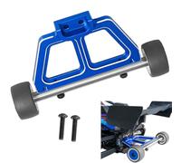 Aluminum Wheelie Bar Set Upgrades Part for Traxxas Mini Maxx BL-2s 107154-1 Mini XRT VXL-3S 108076-1 Mini Slash RC Car（Blue）
