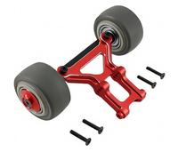 Aluminum Wheelie Bar Upgrade for 1/8 RC Car, Compatible with Arrma Kraton, Outcast, Talion, Notorious, Typhon 6S - Replace AR320366 (Red)