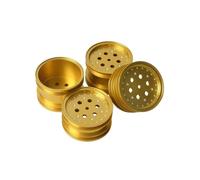 Aluminum Wheels Hub Set Compatible with Super Hot Shot, Super Big Wig, and Boomerang Buggy Chassis(GOLD-A)