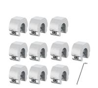 Aluminum Window Lock Stopper, Adjustable Sliding Window Lock Sash Stopper Aluminum Alloy Stainless Steel Multicolor(10pcs Silver)