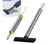 Aluminum Windshield Ice Scraper Plus for Having Alloy Winter De-icing Device Car Automotive Handle For Easy to Carry Adapted Non-scratch