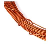 Aluminum Wire DIY Weaving Process Colored Alumina Making Small Ornaments Material for Weaving and Wrapping(Orange,2.5mm X 2m)