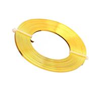 Aluminum Wire - Flexible Flat Colored Aluminum Craft Wire,Artistic Cable for Crochet Jewelry Making Earring Model Building Gardening Sculptors Electricians Hobbyists