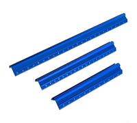 Aluminum Woodworking Edge Rule Featuring Dual Scales for Measuring Edges, Locating Centers, and Marking Right Angles in Various For DIY Applications (3pcs)