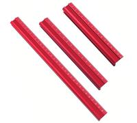 Aluminum Woodworking Edge Rule with Dual Scales for Measuring and Marking, 161mm 200mm 310mm Set, Compatible with DIY Furniture Making and for Precision Layout Tasks