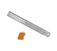 Aluminum Woodworking Marking Ruler With Positioning Block 50cm Golden Layout Measuring Tool For Carpentry Professional Woodworking Alignment Ruler