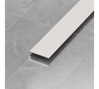 AluminumTrim 90cm - 3 Pieces, Easy Install, Modern Minimalist Design, Wall Protect for Bathroom Upgrade (Perlwei, 3 * 1CM)