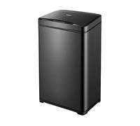 ALUNA Large 42L Capacity Rectangle Deluxe Sensor Bin, Hands Free Touchless Automatic Motion Kitchen Rubbish Bin Brushed, 42 Litre(ZS02B-Black)
