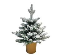 ALUNA Tabletop Mini Small Large Artificial Christmas Xmas Tree with Pot Ornaments Office Home Decoration Various Size/Design 45-120cm (1-4ft) (45cm Frosted Tree)