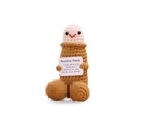 ALUNME Emotional Support Plushies Positive Crochet Doll with Positive Messages, Fun Things Gag Weird Stuff Gifts for Men Friends, Boyfriends, Husband Adult