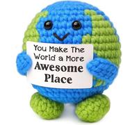 ALUNME Funny Positive Birthday Gift For Women Men Christmas Bosses Day Retirement Thanksgiving Handmade Crochet Animal Gift Basket Family Friend Cute Emotional Inspiration Support Decor(Awesome)