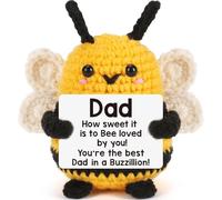 ALUNME Handmade Bee Gift for Dad from Daughter or Son - Funny Christmas Stocking Stuffers for Men, Husband, Daddy | Cute Father's Day or Birthday Present for Best Dad