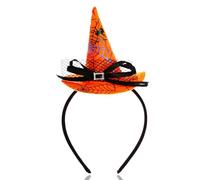 ALUNME Headband Witches Hat Headband Halloween Hat Small Toddler Mini Clothers Kids Witch Costume Hat Tiny Spiderweb Cute
