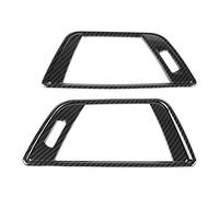 Alupre 2Pcs Carbon Fiber Style Side Air Conditioning Vent Car Interior Moulding Trim, Touch Actuator, Manual Operation, Popular Color, Compatible With B-M-W 3 Series F30 13-18
