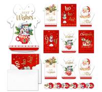 Alupssuc Charity Christmas Postcards Pack of Each Christmas 24, 6 Red
