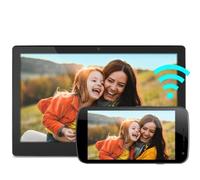 Aluratek 11.6" WiFi Digital Photo Frame with Live Video Chat, Touchscreen, 16GB Built-in Memory (AFT11F)