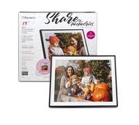 Aluratek 19" WiFi Touchscreen Digital Photo Frame with Auto Rotation, 64GB Built-in Memory, Wall Mountable (AWS19F), Black