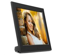 Aluratek 8" Slim Digital Photo Frame with Automatic Slideshow, USB/SD/SDHC Supported, Built-In Clock & Calendar, Easy Setup - ASDPF08F