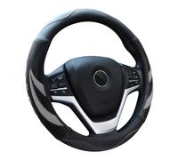 Alusbell Microfiber Leather Steering Wheel Cover Breathable Auto Car Steering Wheel Cover for Men and Women, Universal 15 Inches (Gray)