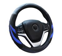 Alusbell Microfiber Leather Steering Wheel Cover Breathable Auto Car Steering Wheel Cover for Men Large-Size with 15 1/2 inches-16 inches Outer Diameter Blue