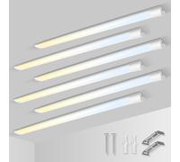 ALUSSO LED Batten Light 4FT Integrated Tube Strip Lights for Kitchen Garage
