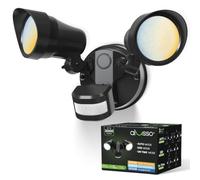 ALUSSO Security Lights Outdoor Motion Sensor, 30W 3000LM Motion Sensor Lights Outdoor 230V, 3 Modes (Dusk to Dawn/Auto/On Time), 3CCT 3000K/4000K/6500K IP65 Waterproof Hardwired Wall Light Black 1PC