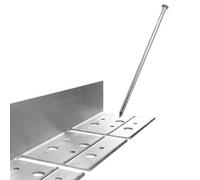 Alusthetic Aluflex Aluminium Flexible Edge 2M Length W/pins & Jointer - 77mm Height (Pack Of 4)