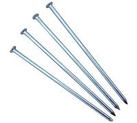 Alusthetic Aluminium Flexible Edge Securing Pin - 250mm Long Earth Nail For Metal Lawn Edging - Pack Of 20