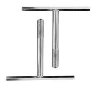 AluSthetic Aluminium Manhole Cover Lifting Keys - M10 Thread Replacement Spare Recessed Cover Lifters