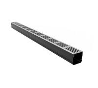 Alusthetic Silver Aluminium Shallow Threshold Drainage Channel - 1M Length