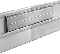 Alusthetic Small Aluminium Flexible Edge Securing Jointer - Joining Piece For Metal Garden Border Edging - Pack Of 10