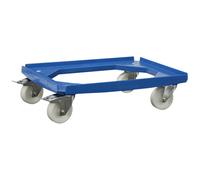 Alutec 05200 Dolly 250kg Load, 4 Swivel Casters, 610x410mm, Blue