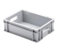 Alutec 5055 Plastic Box 600x400x170mm Grey PE Open Grips Industrial