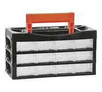 Alutec 66009 Assortment Case 12 Compartments 128x34x68mm Plastic