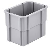 Alutec 75230 Inserts Stackable Grey 362x131x101mm 1pc Sturdy Design