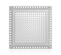 Aluvor Drain Hair Catcher,Shower Drain Cover Hair Catcher Shower Drain Strainer for Bathroom Floor,Square Shower Hair Drain Catcher to Keep Away from Clogged Drain-No Rust!