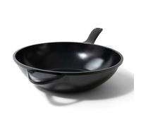 Alva 12 Inch Nonstick Wok Pan, Induction Compatible Flat Bottom Stir Fry Pan, PTFE- and PFOA-Free Ceramic Nonstick Wok, Dishwasher Safe, Fast Even Heating for Stir-Fry, Sautéing & Everyday Cooking