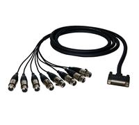 Alva AI25-8X3 Premium Analog Cable: 8x XLR-female -> D-sub 3m