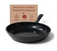 Alva Energy 8" Non Stick Ceramic Frying Pan Non Toxic Pans For Cooking, Nonstick Ceramic Cookware Set, PFOA PTFE PFAS Free Cookware Stay Cool Handle Lightweight Cooking Pan Safe with All Stovetops