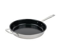 Alva Maestro 11-Inch Nonstick Stainless Steel Frying Pan - 5-Ply Cookware, PFAS/PTFE/PFOA-Free Ceramic Coating, Induction Compatible, Oven Safe to 400°F, Metal Utensil Safe, Easy Clean Pan