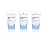 Alvadiem | Protective Cream for Dry and Cracked Hands | Moisturizes, Protects Against Cold, Prevents Chilblains | Beeswax, Ginkgo Biloba, Hyaluronic Acid | 3 x 50 ml