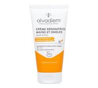 ALVADIEM Repairing Hand Cream 50 ml with Organic Royal Jelly - For Very Dry Hands & Brittle Nails - Nourishing & Repairing - Non-Greasy Texture - Made in France